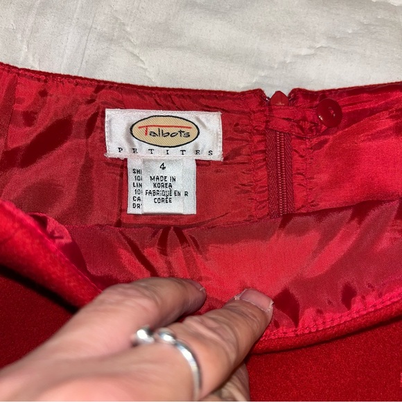 Talbots 100% Wool Flannel Skirt - Picture 6 of 8